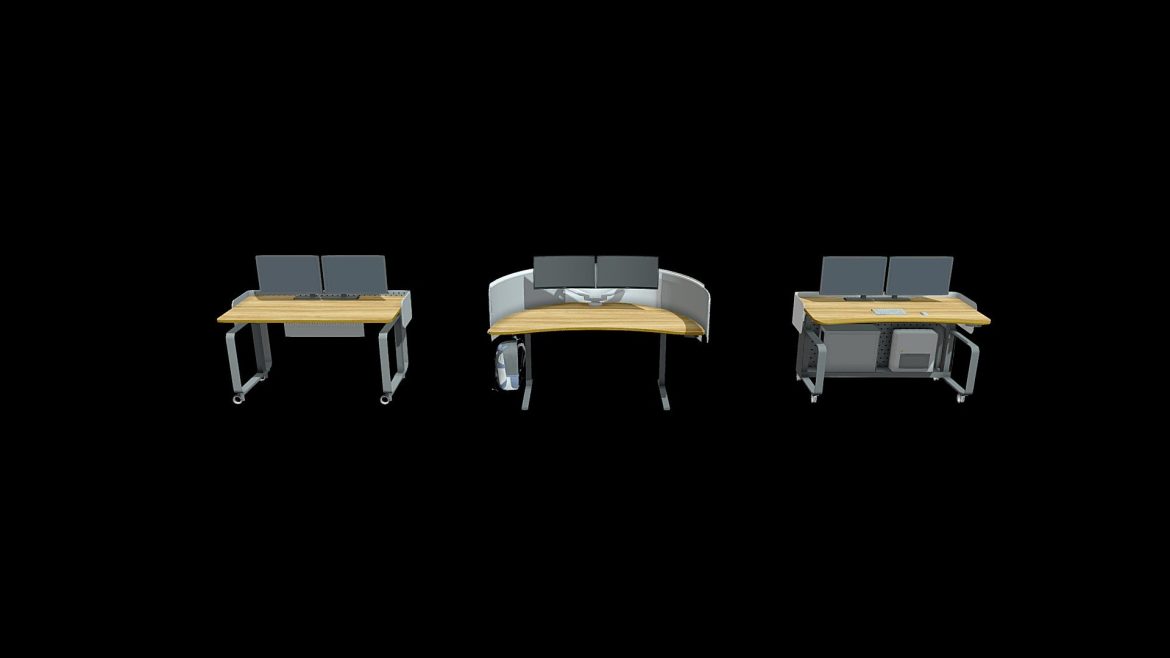 bungie workstations 3d model