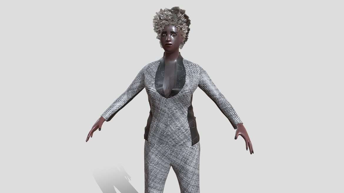 businesswoman 3d game model 3d model