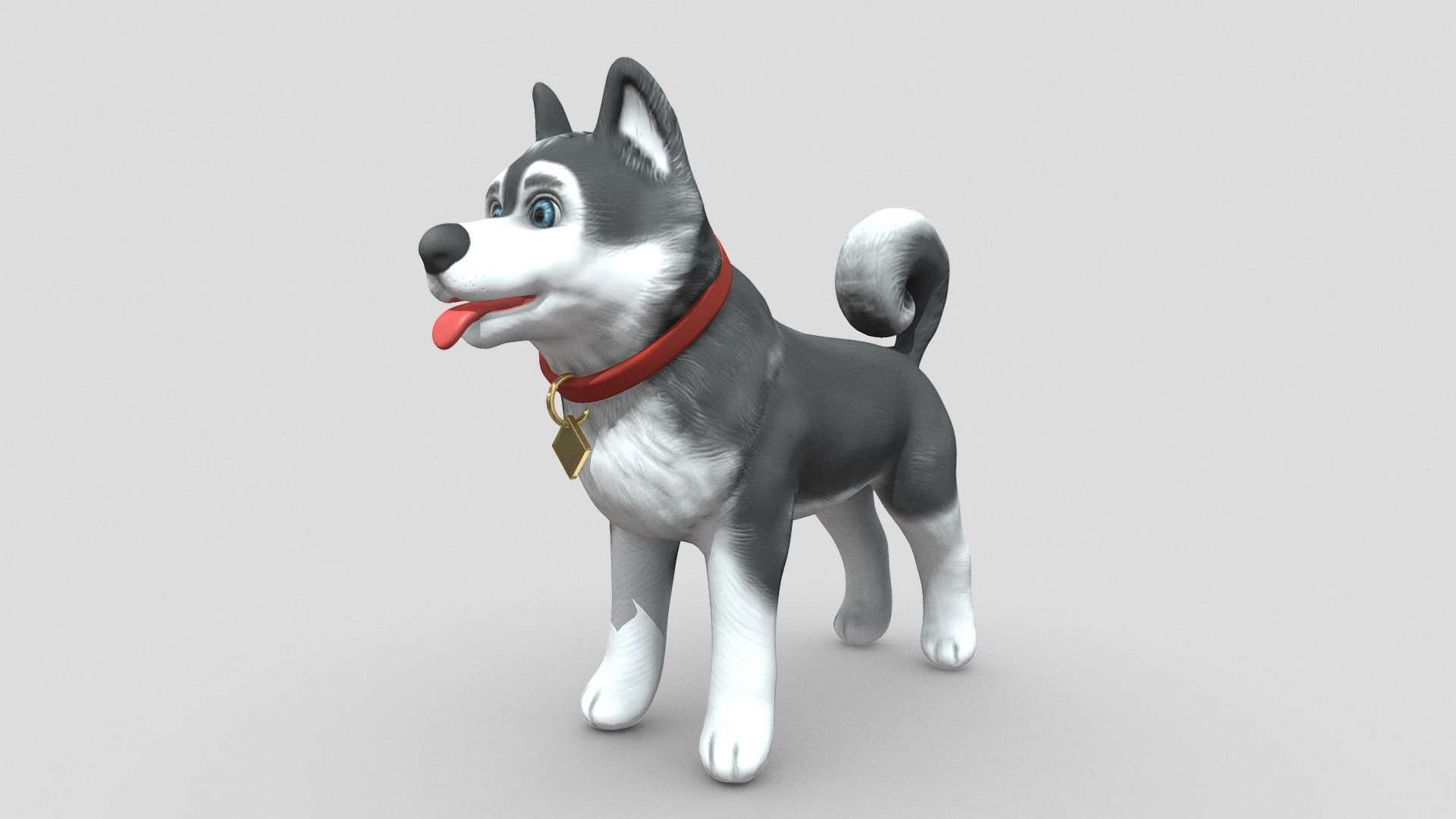 Cartoony Dog Standing