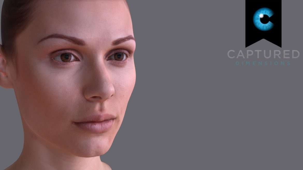 cdmr reference female head scan 3d model