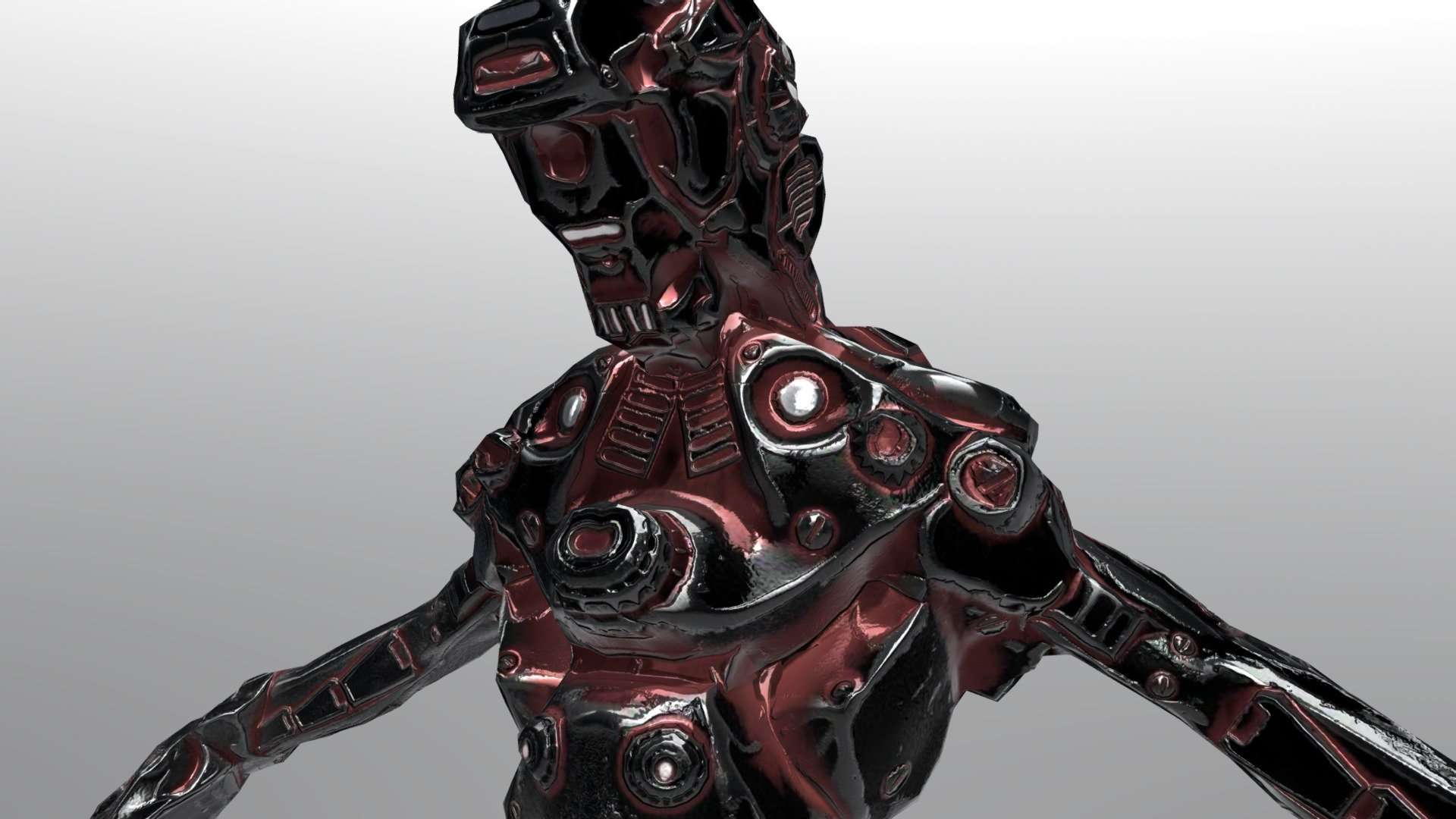 Cyber Soldier Robot Black