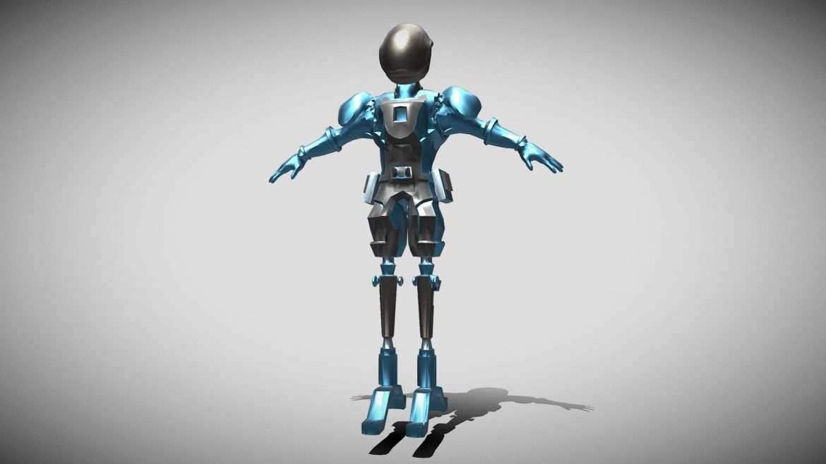 cyber woman sci fi 3d model