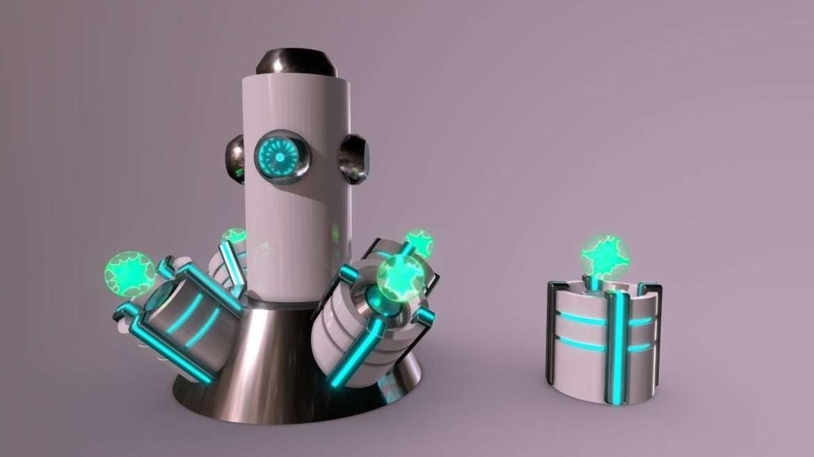 detailed ancient proton stabilizer 3d model