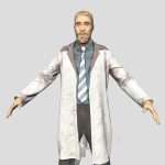 doctor the shooter 3d game character 3d model