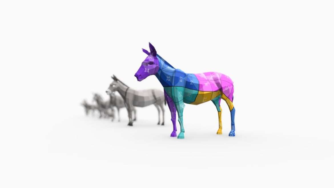 donkey 3d model