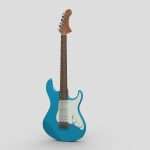 electric guitar realtime 3d model