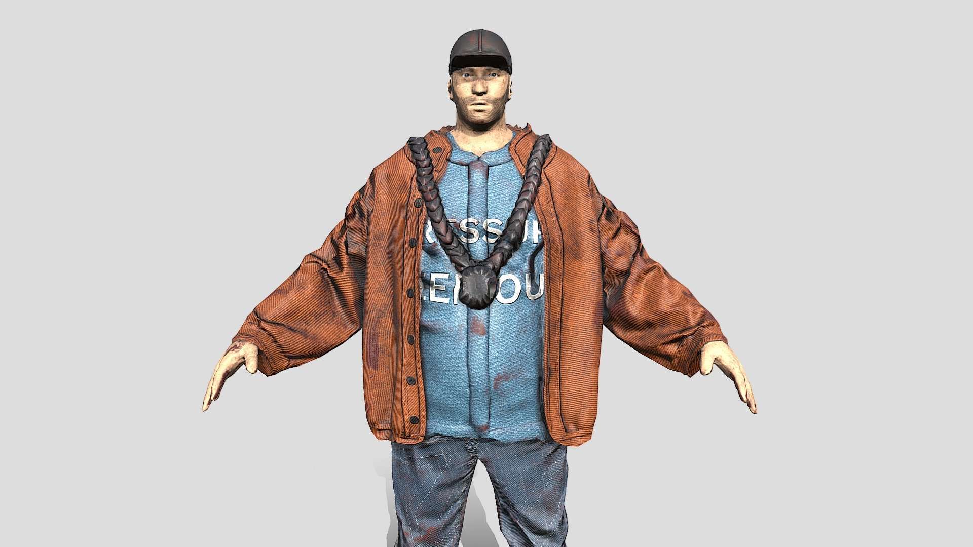 Farmer Shooter 3d game character