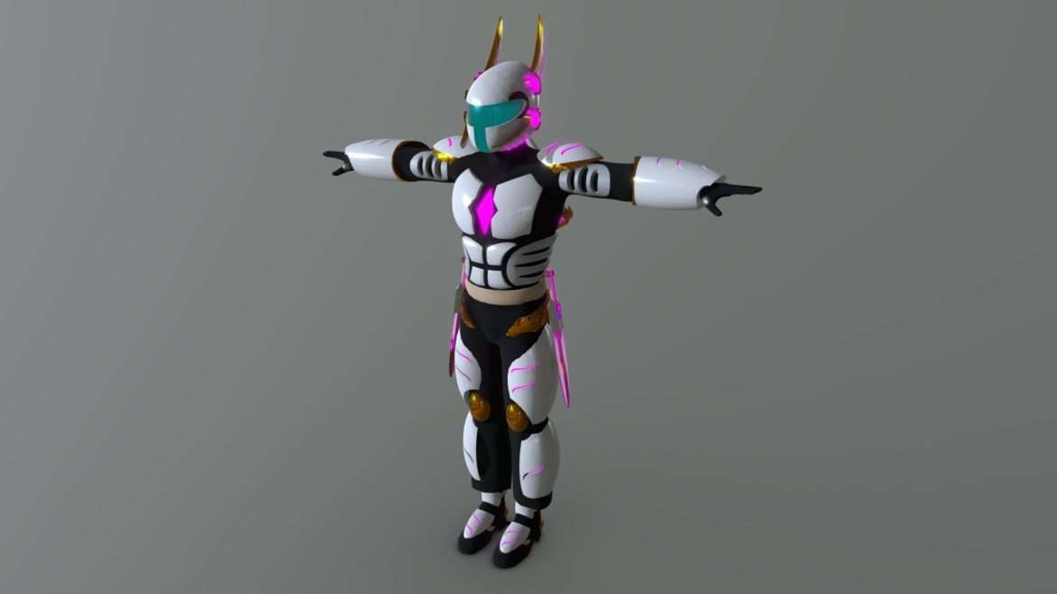 fonta character 3d model