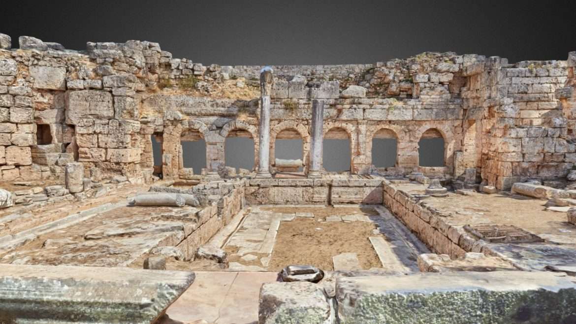 fountain of peirene corinth 3d model