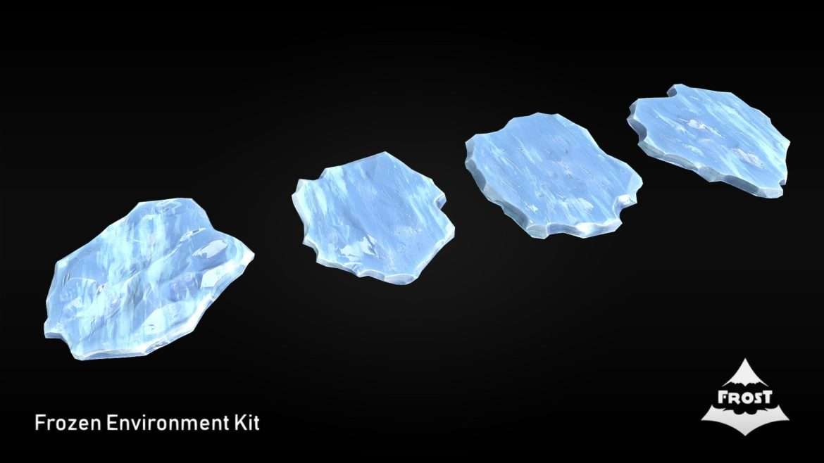 frost ice floes 3d model
