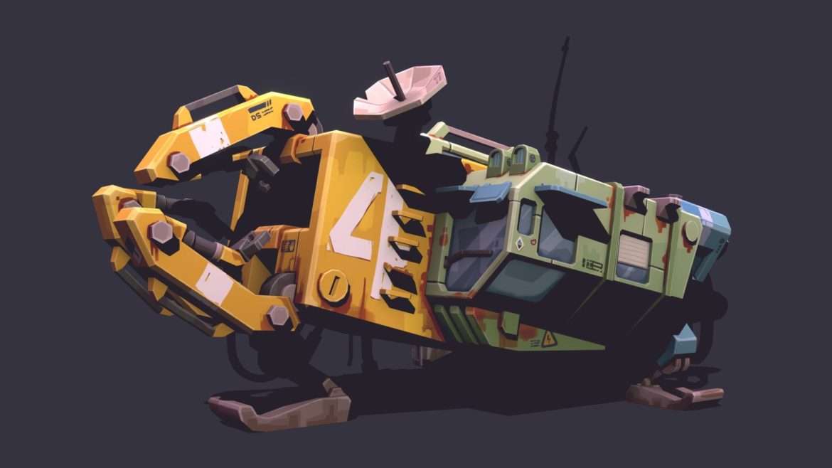 garbage collector 3d model
