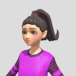 Girl cartoon game character