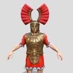greek hoplite warrior 3d model