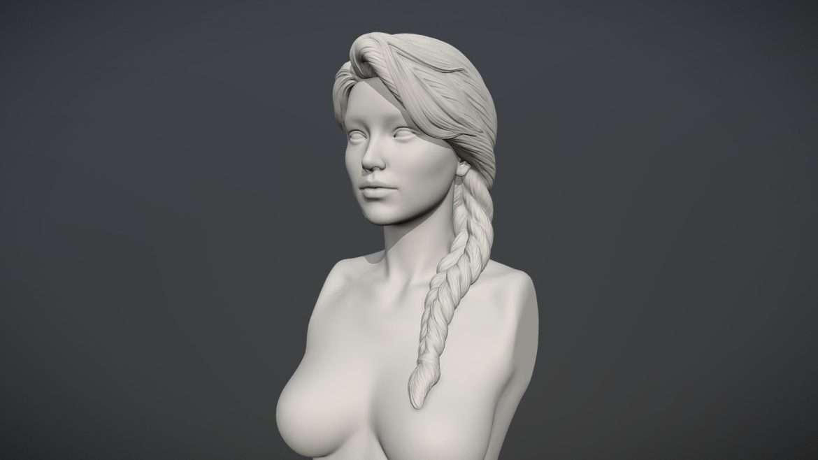 hair 09 3d model