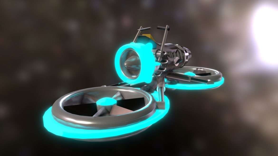 hover bike 3d model