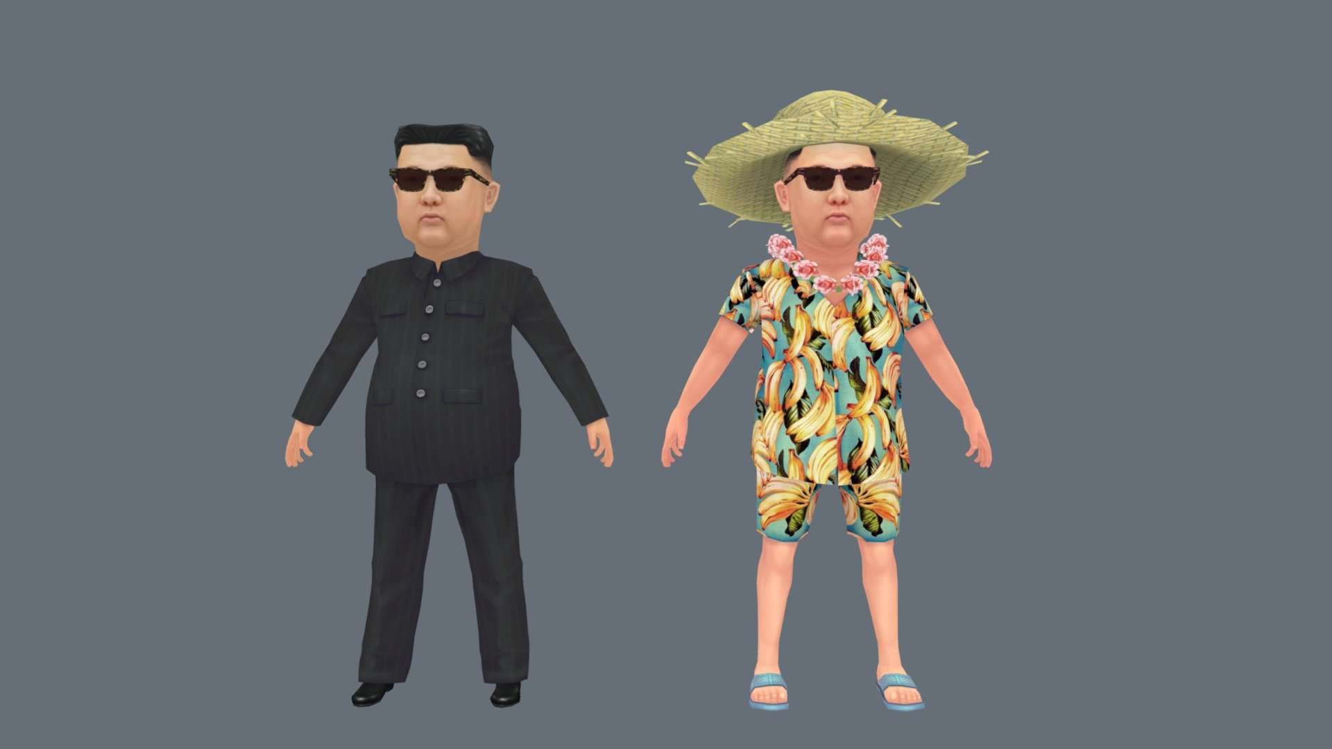 Kim Jung Un Cartoon Stlyzed