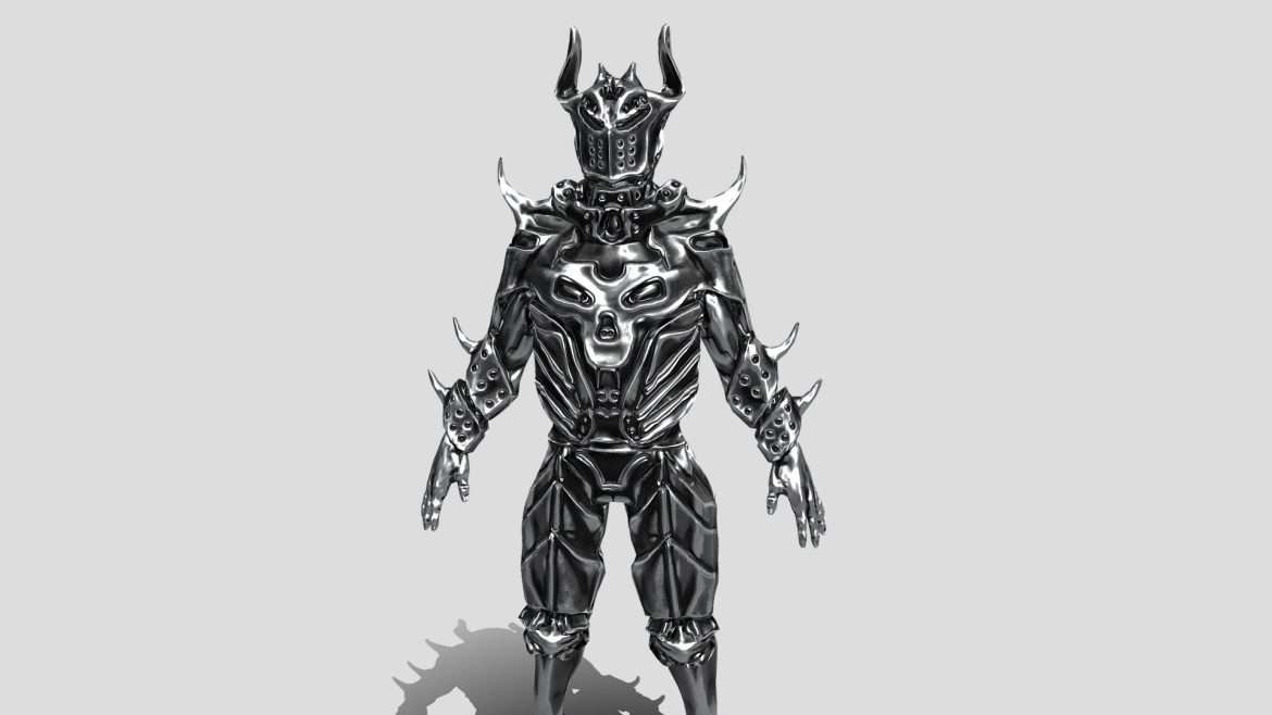 knight silver 3d model