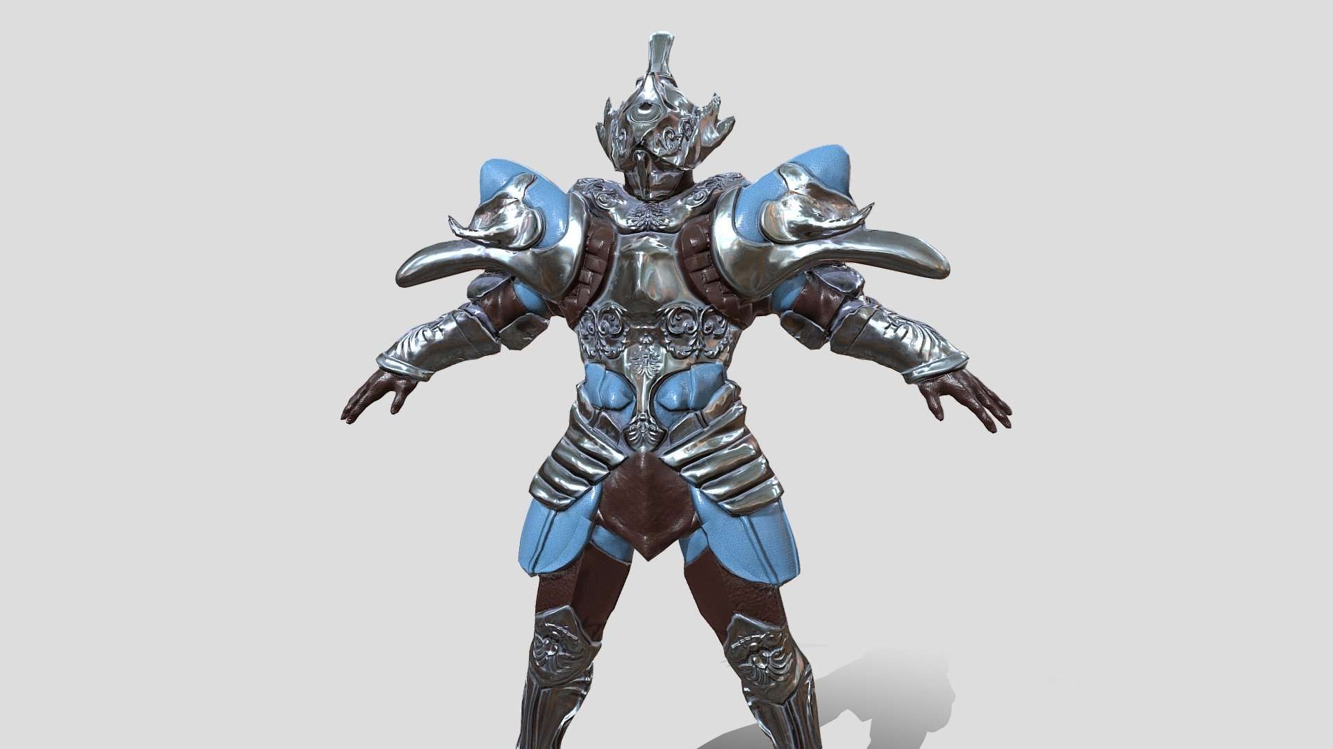 Knight warrior 3d game model