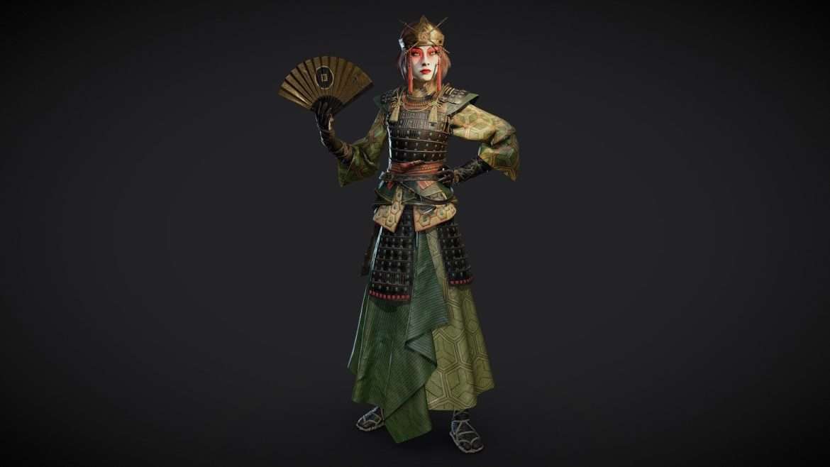 kyoshi warrior suki atla fanart 3d model