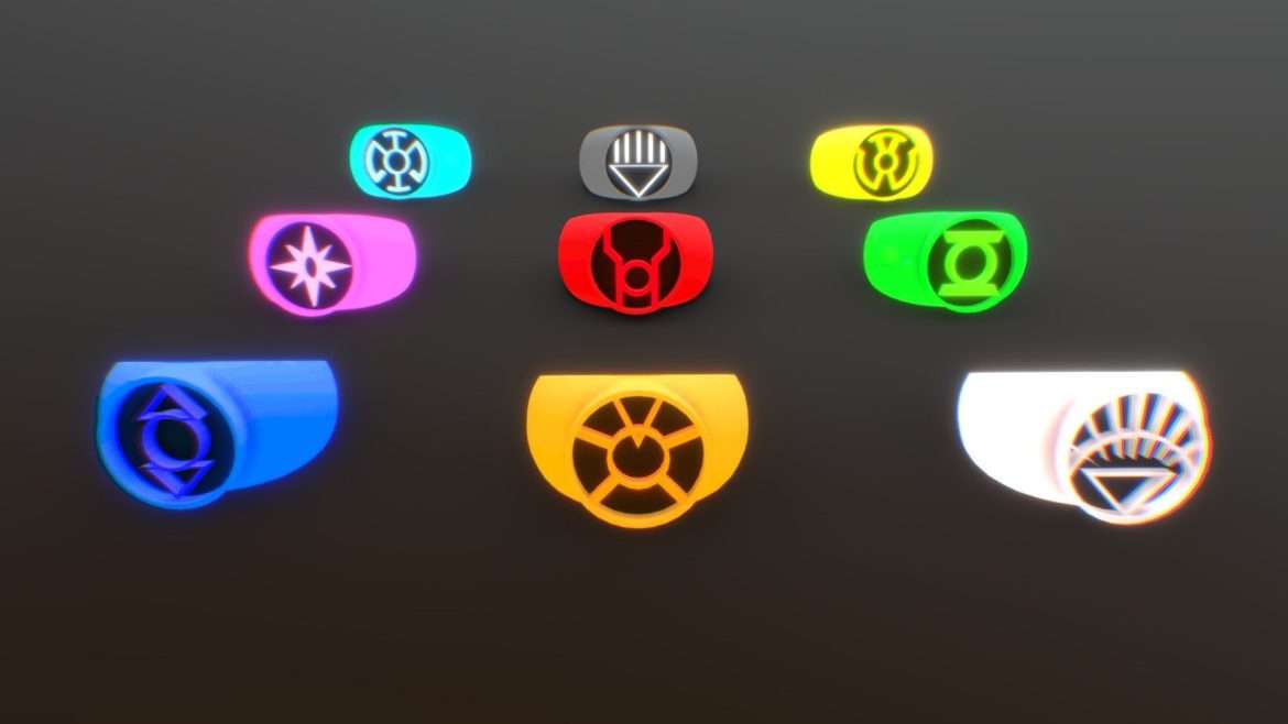 lantern rings 3d model