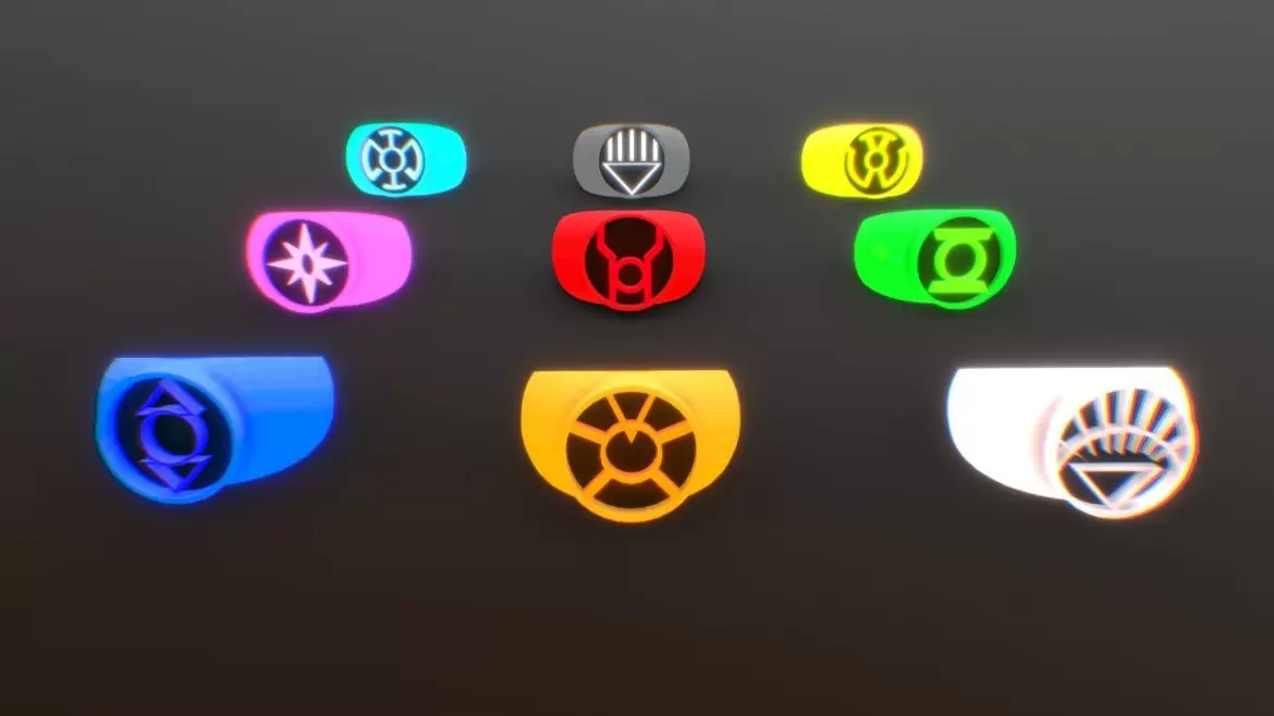 lantern rings 3d model
