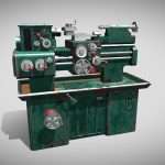 lathe machine 3d model