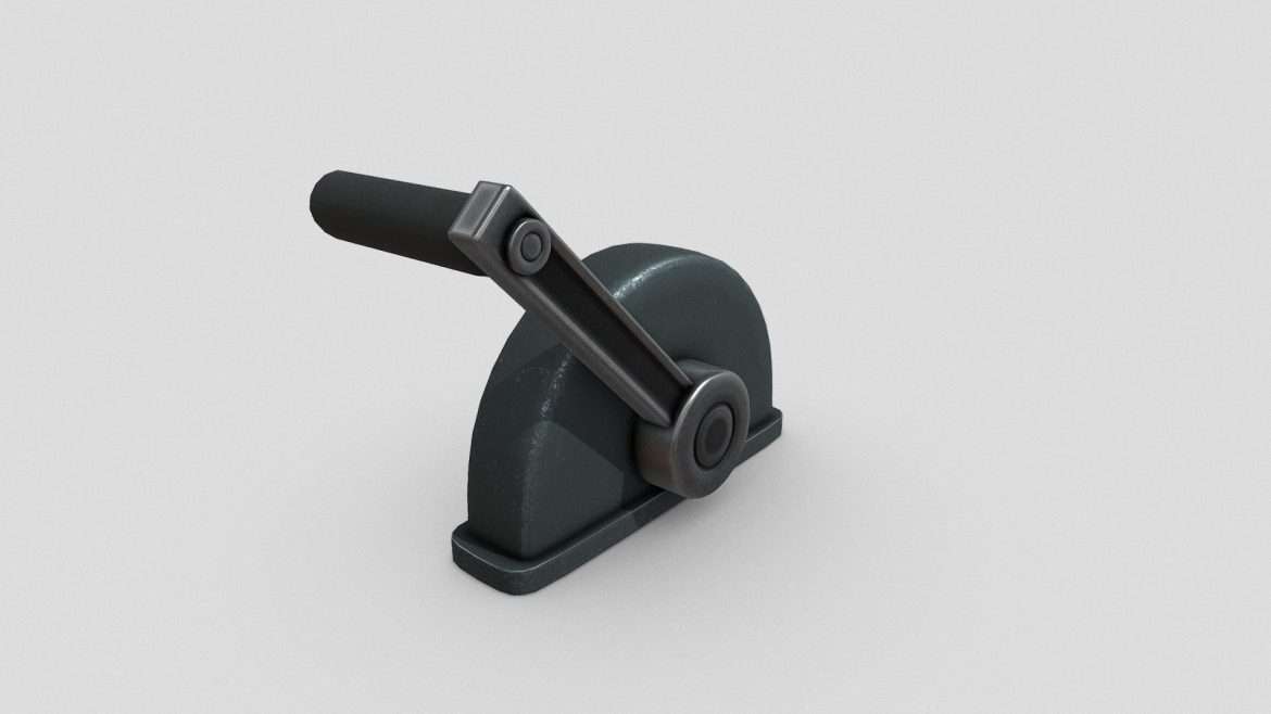 lever game ready 3d model