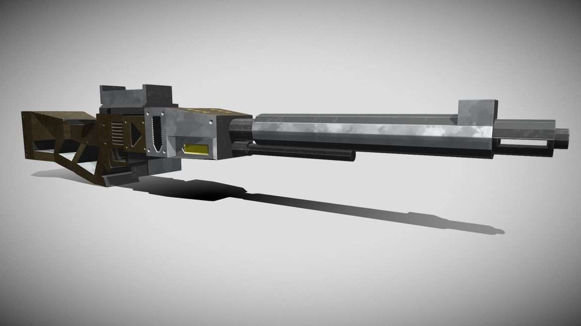 long range sniper riflie 3d model