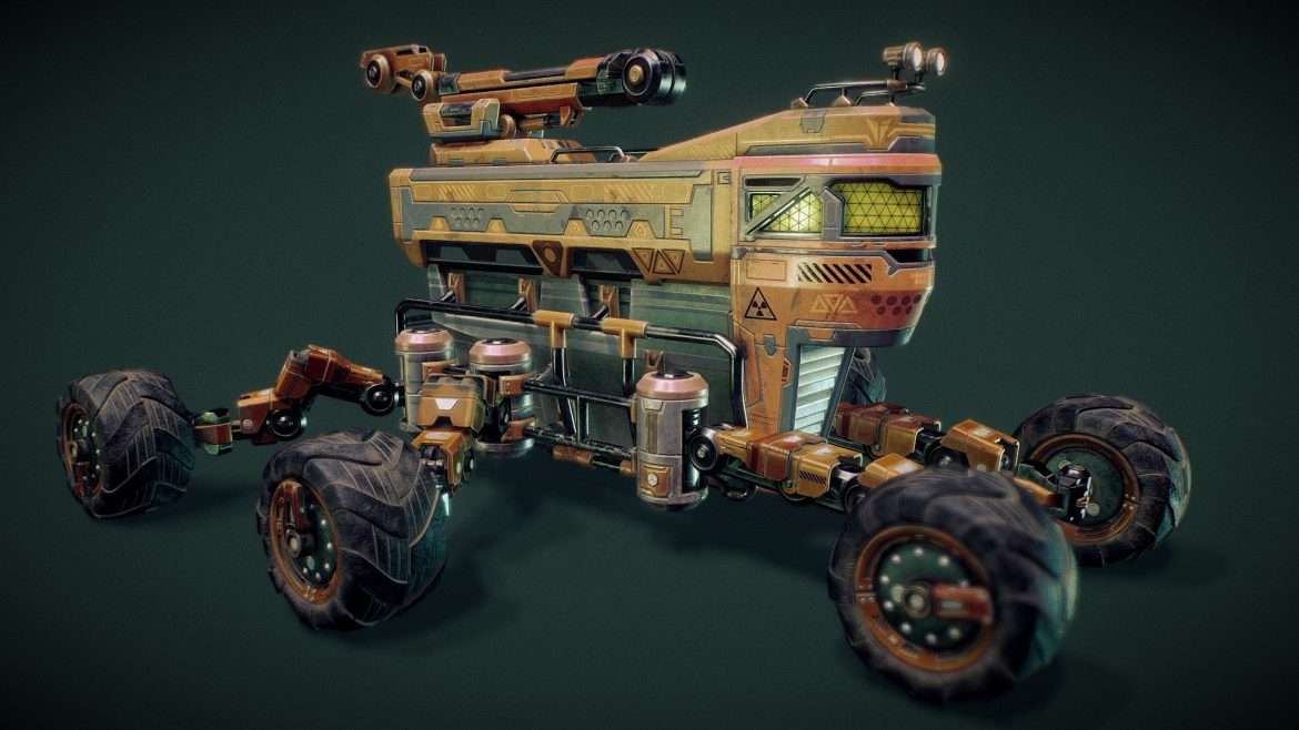 mars rover 3d model