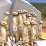 meerkats 3d model