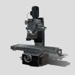 Milling Drilling Machine 3d Model - Detailed 3D model of a milling drilling machine with realistic textures and industrial wear.