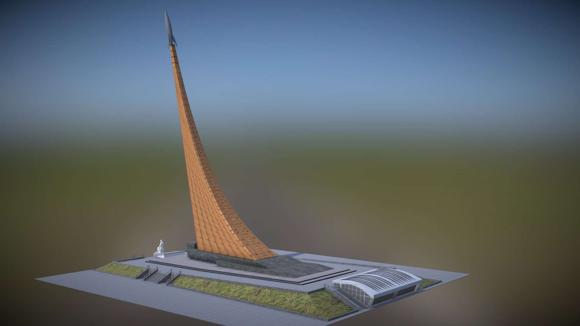 monument to the conquerors of the space_Moscow