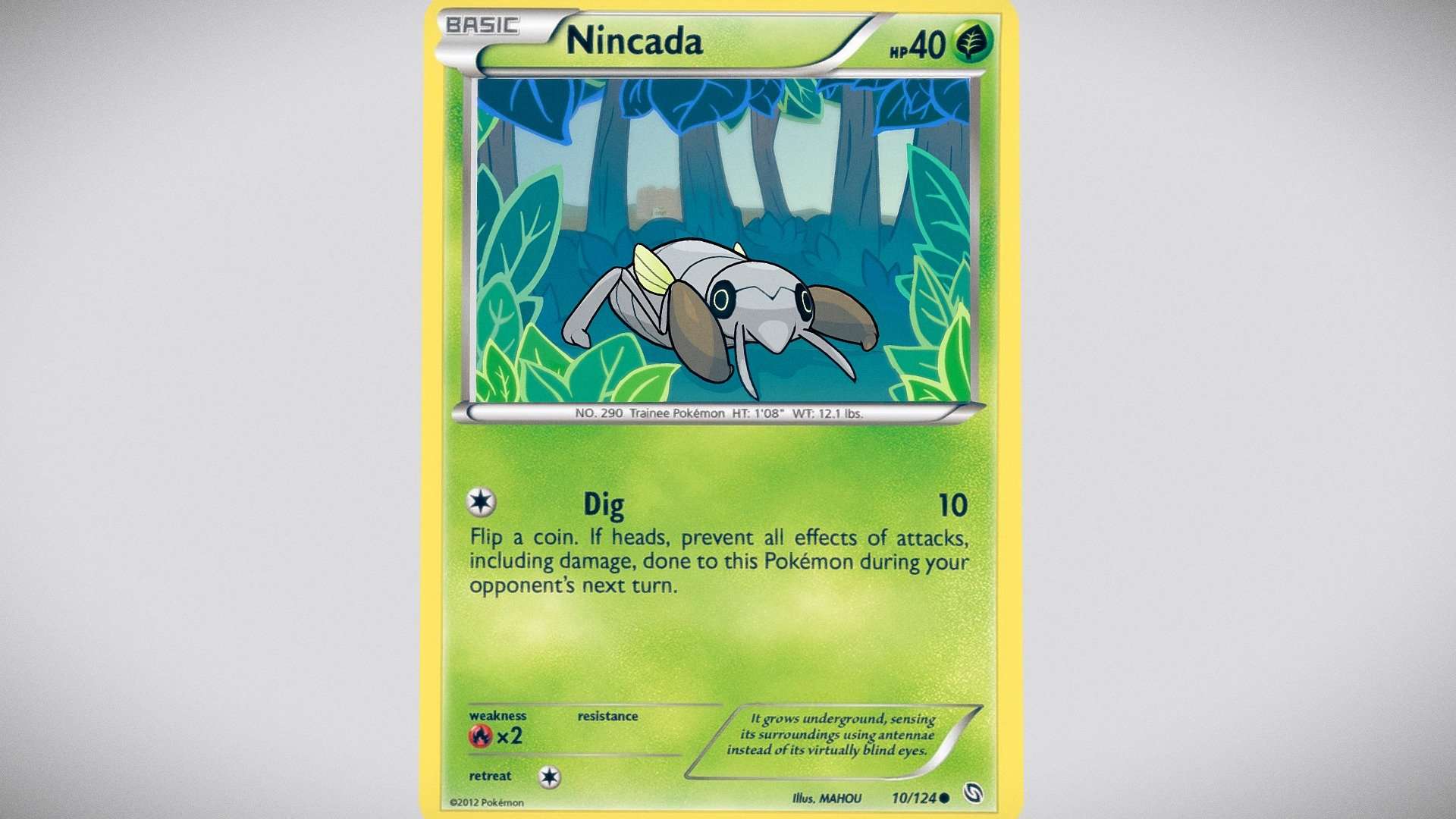 Nincada – Pokemon Card – 3D Model Recreation