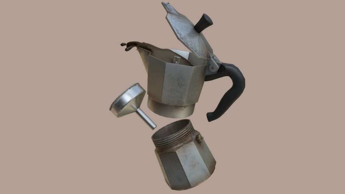 old italian kettle 3d model