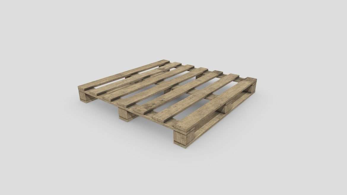 pallet low poly 3d model