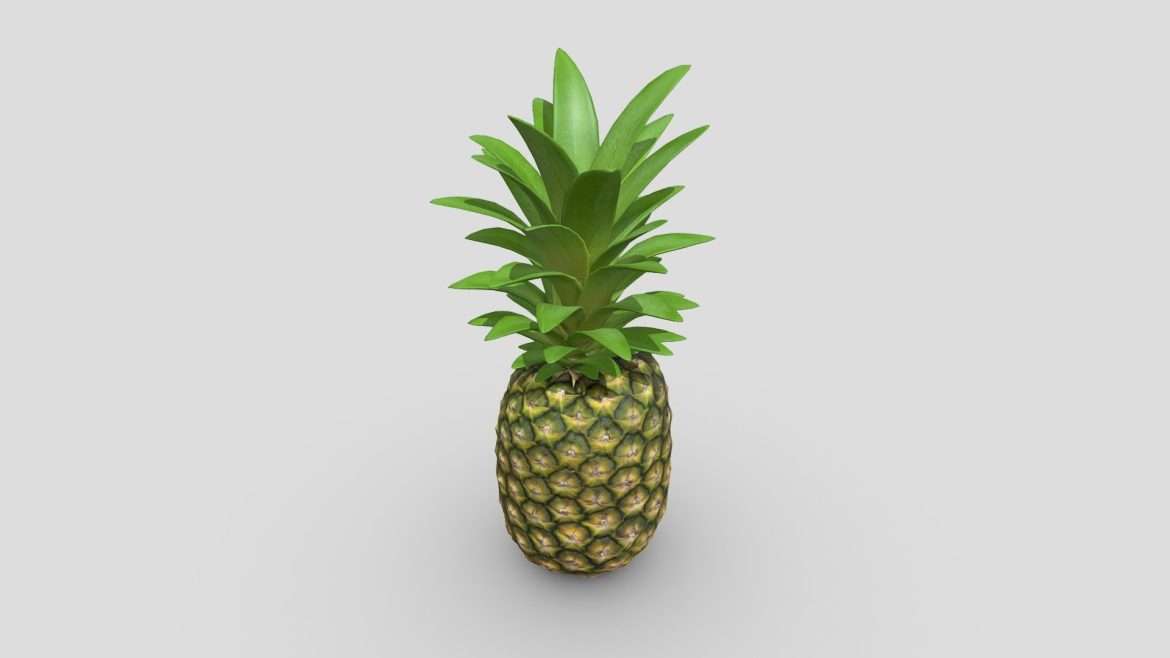 pineapple game ready 3d model