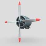 plane engine 3d model