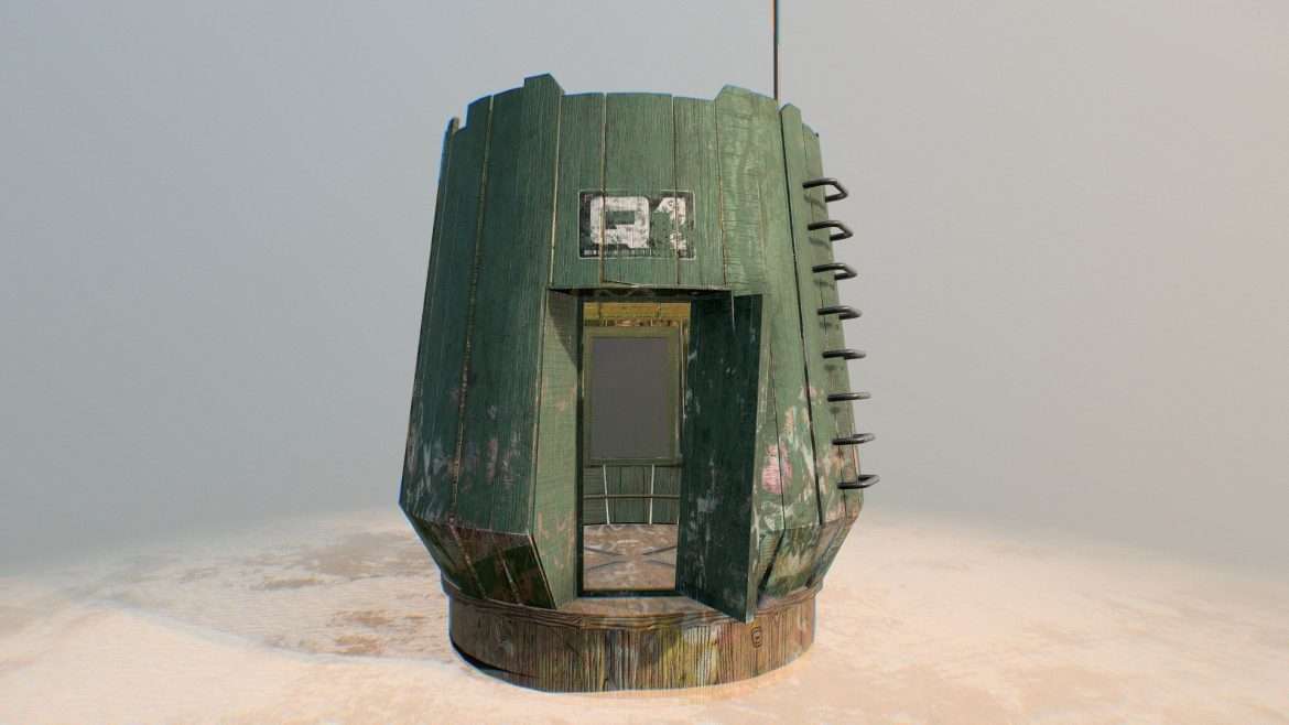 q1 hut 3d model