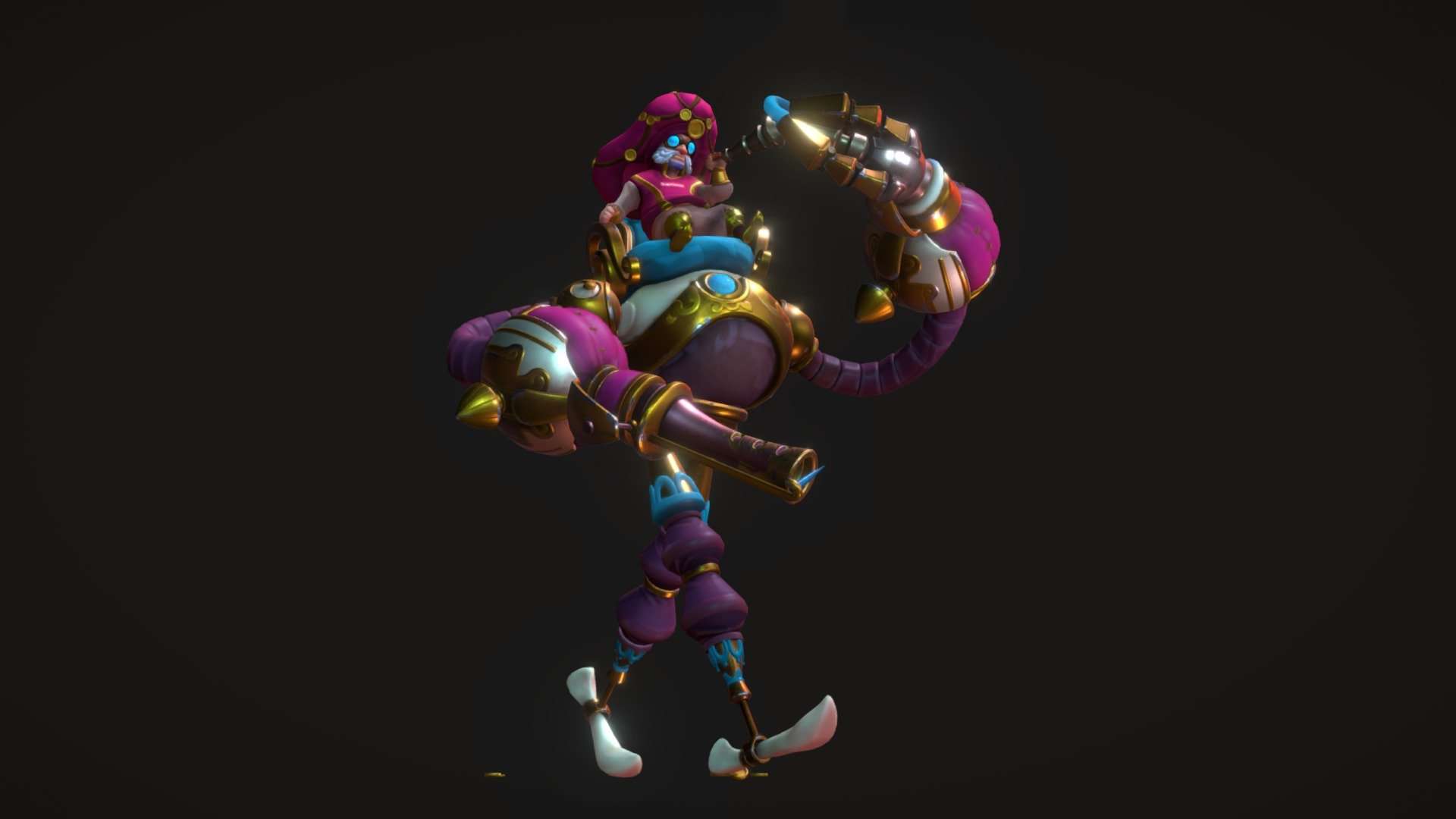 Rich OldMan Characters development of Sky Nomad