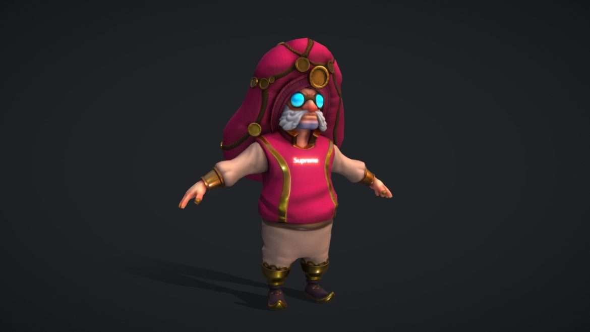 rich oldman 3d model