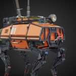 robot izhevsk mechanics draft 3d model