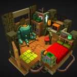 robot quest 3d model