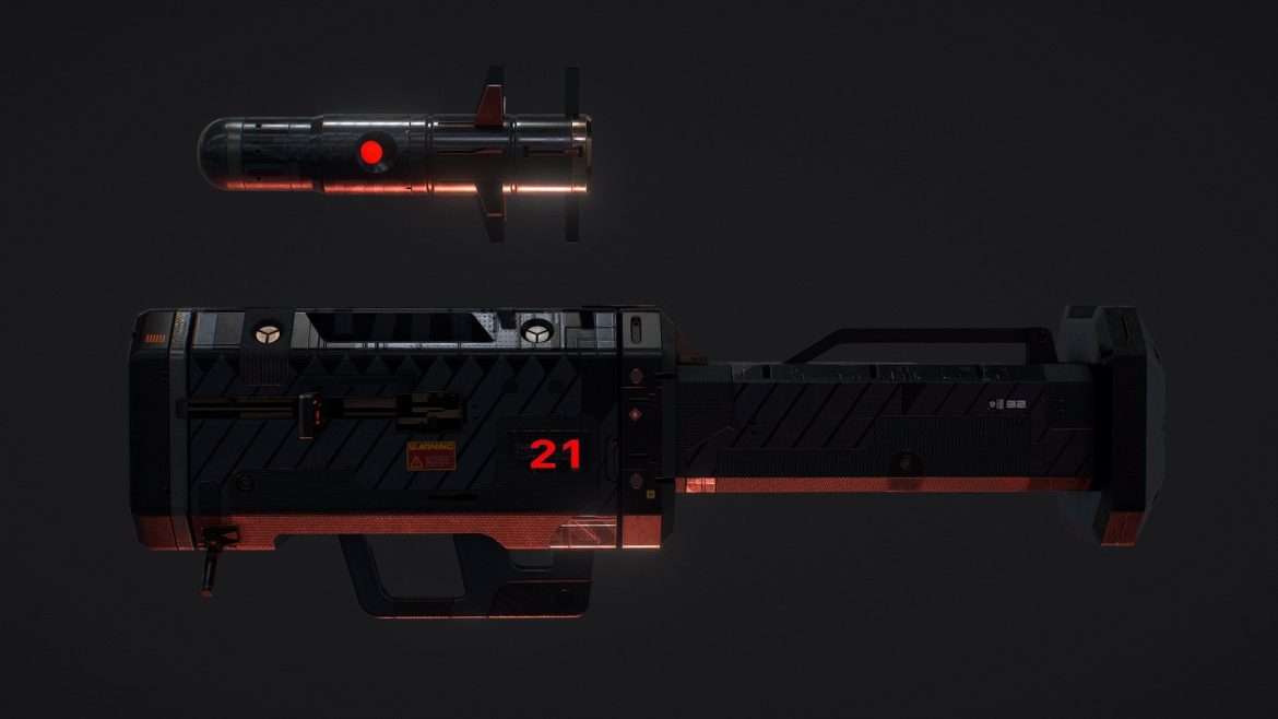 rocket launcher dusk 3d model