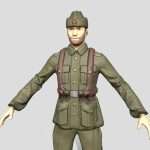 Russian soldier WWII – WarArm 3d game character