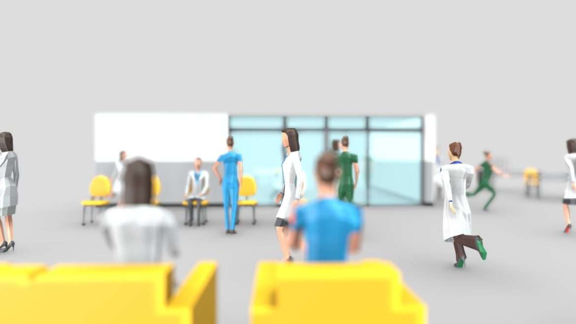 science women 3d model