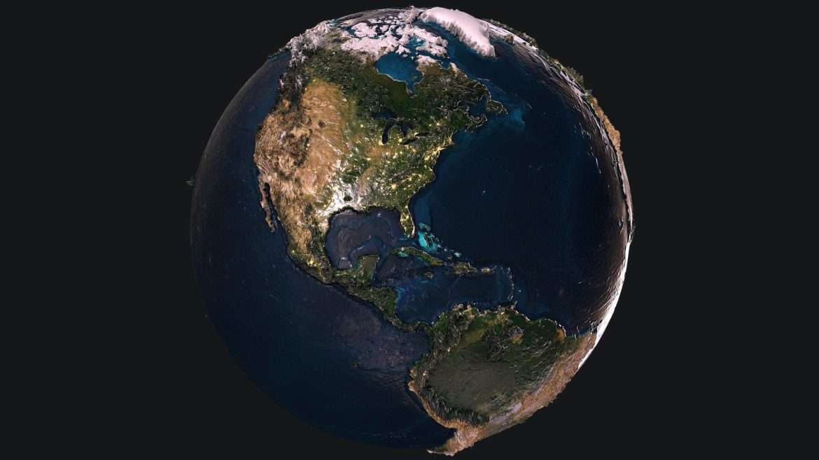 sculpted 3d earth globe 3d model