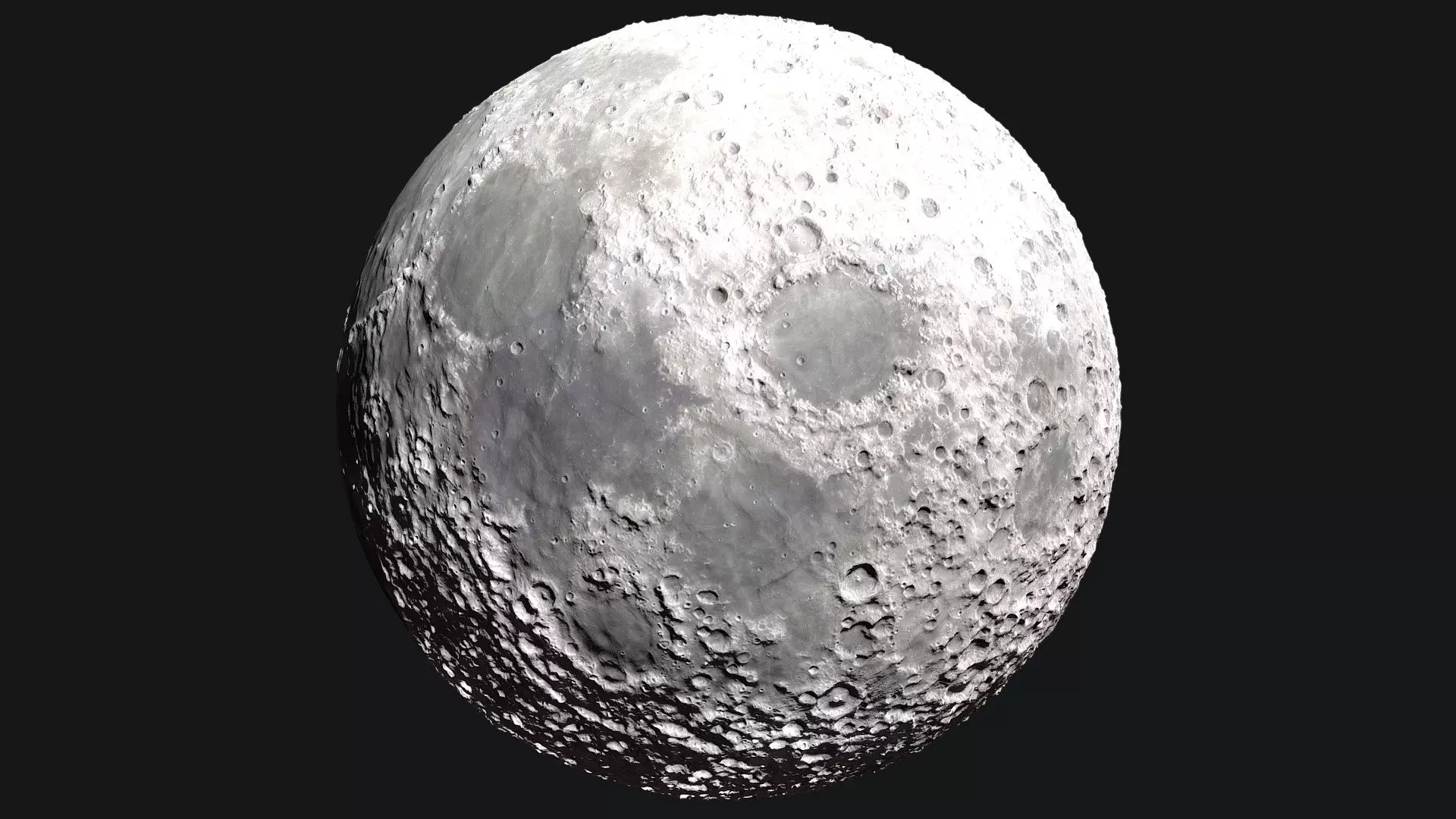 Sculpted 3D Moon