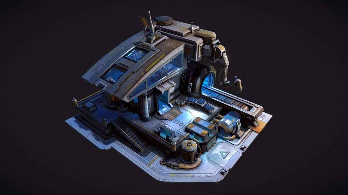 space lab 3d model