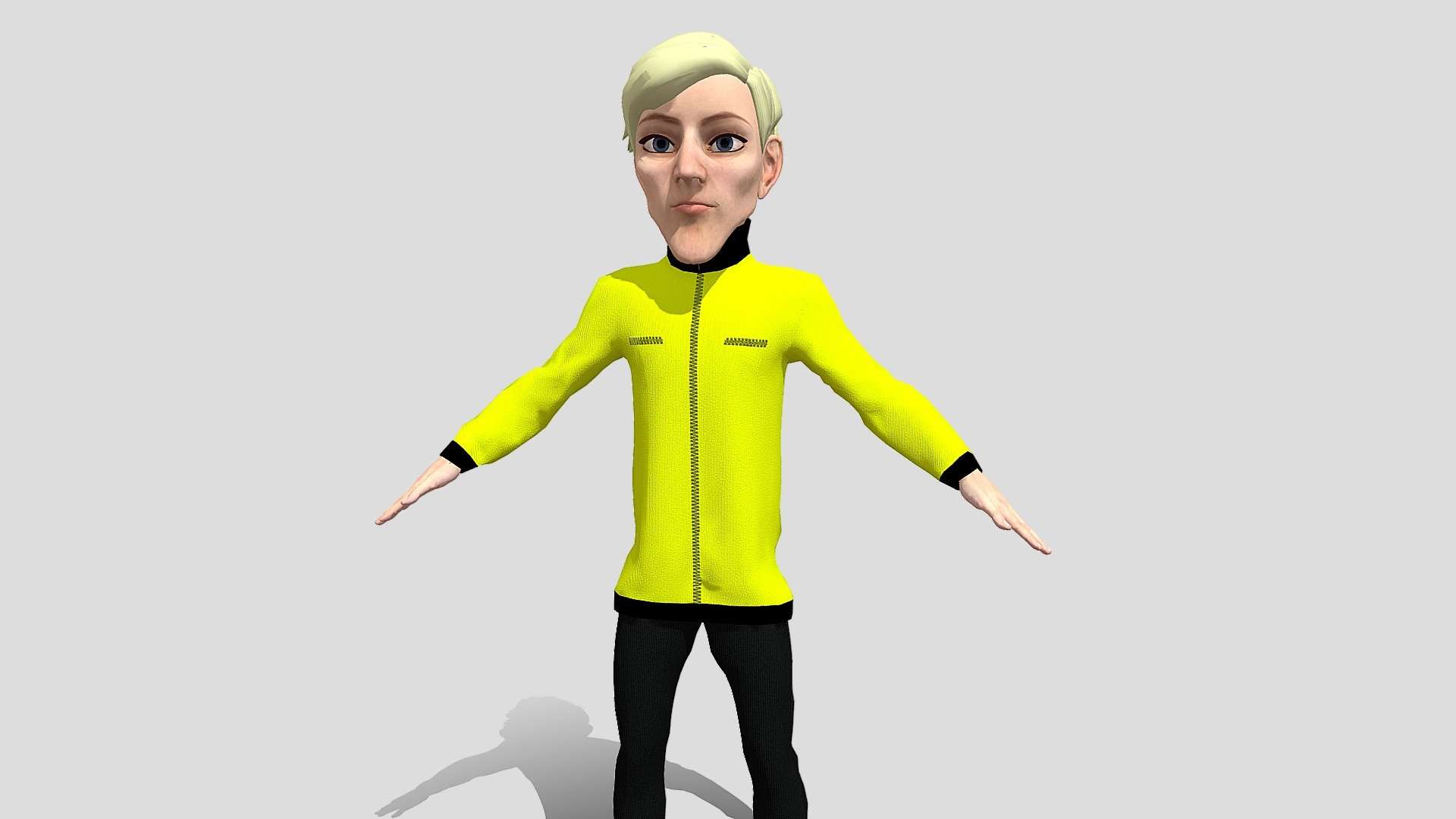 Sportsman 3d game cartoon character