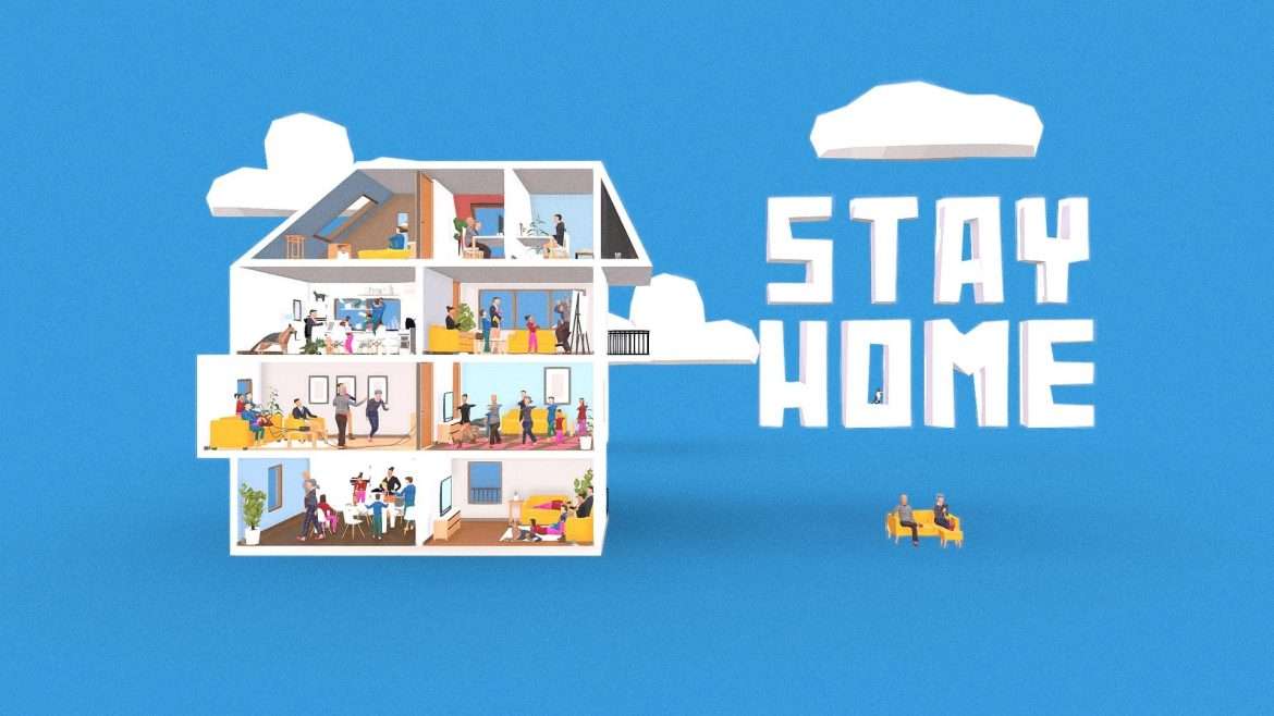 stay home lowpoly pack 3d model